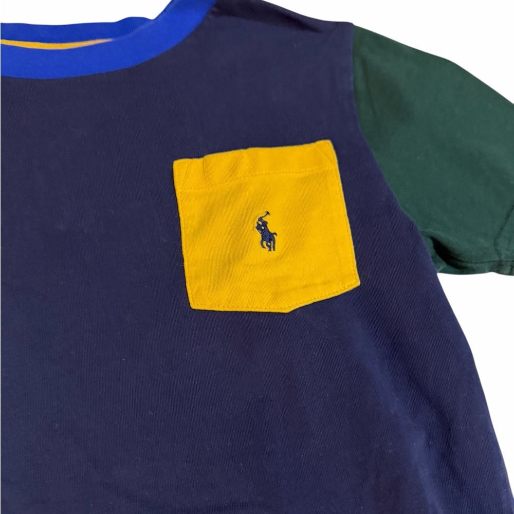 Polo Ralph Lauren Multicolor Kids Tee with Pocket - Picture 2 of 2